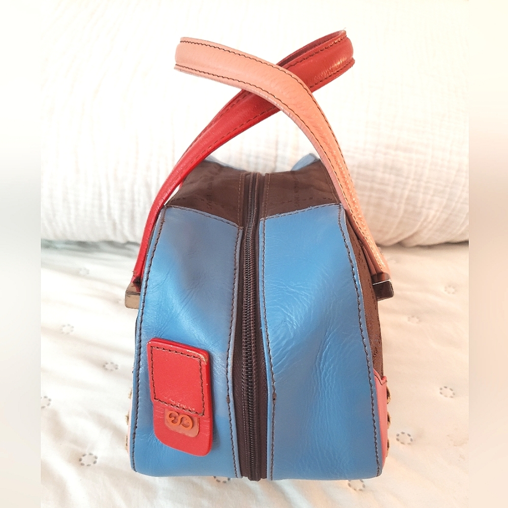 Escada Colorblock Mini Bowler handbag - Picture 4 of 12